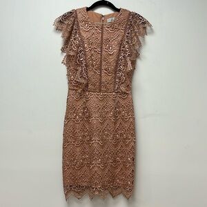 ADELYN RAE crochet lace short dress size XS
